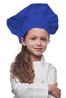 Royal Blue Kids Chef Hat