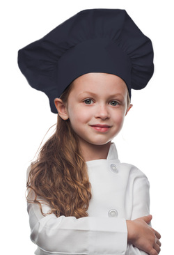 Navy Blue Kids Chef Hat